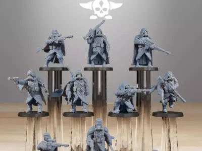 Grimguard Marksmen 3D print model