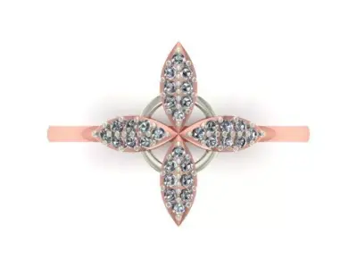 005 Gold ring for woman 3D print model