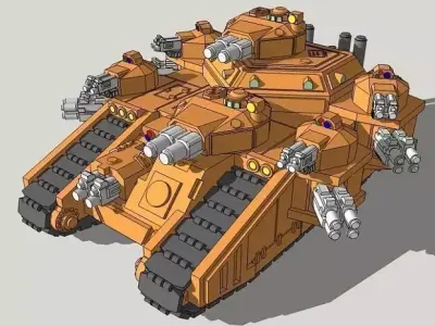 6mm StormMallet Superheavy Sci-Fi Tank 3D print model