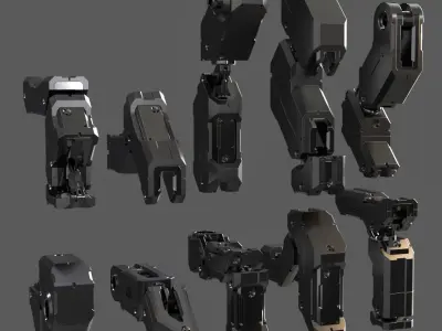 MECHA DETAILS KIT-BASH 3D model