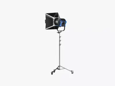 Arri L-Series L10-C with Stands and Bandoor 3D model