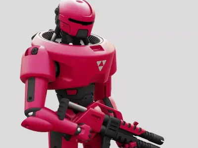 MARS COLONY TROOPER   RIGGED 3D model