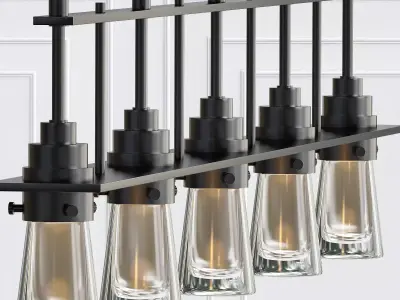 Erlenmeyer Linear Pendant 3D model