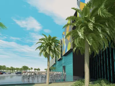 Shopping mall 3D model