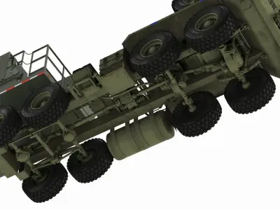  US Army Typhon Battery Operation Center with Antennas Up and Truck M983 