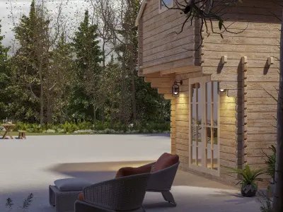 Weekender Loft 3D Model ready to be rendered and study 3D model