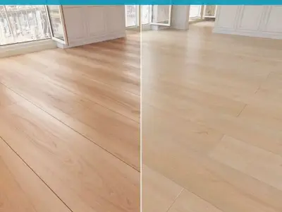 Wooden floor 25 WITHOUT PLUGINS 3D model