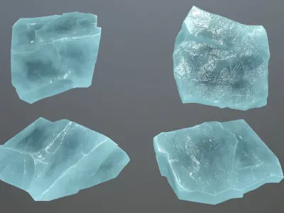 Rock Set 11 Low-poly 3D model