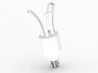 Innovative Flower CFL Bulb 3D print model