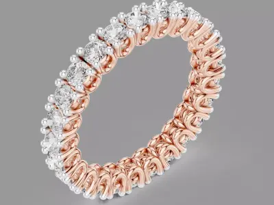 Eternity Diamond Ring  3D print model