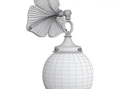 WILDWOOD ARTS and CRAFTS FITTER WALL SCONCE Low-poly 3D model