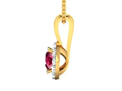 Solitaire Pendants  3D print model 7