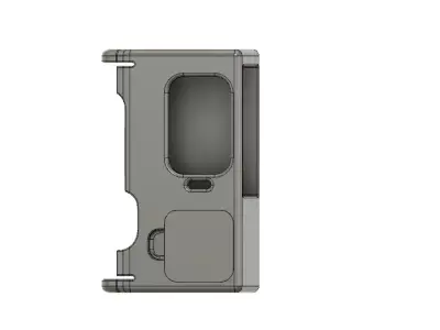 Boro Mechanical Mod single 18650 SLIM PRC connector PROTOCOL 3D print model