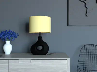 Decorative ceramic table lamp Decorative mensa ceramica lucerna 3D model