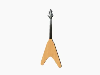 Electric Guitar D06 Light Wood - Music Instrument Design Low-poly 3D model