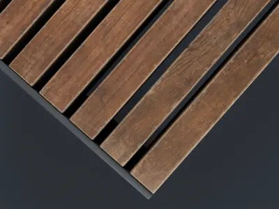 Modern Outdoor Bench 12 PBR Game Ready Low-poly 3D model