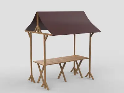 Market Tent 3D model
