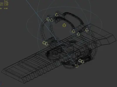 Spaceship - Space Time Bridge 01 3D model