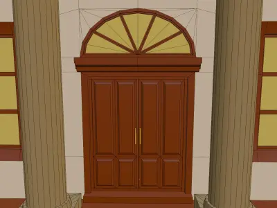 Low Poly Bank Free low-poly 3D model