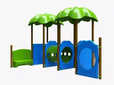 Kids playground outdoor 03 3D model