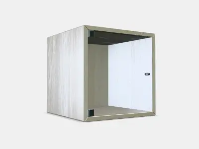 EKET Wall cabinet with glass door 4 Low-poly 3D model