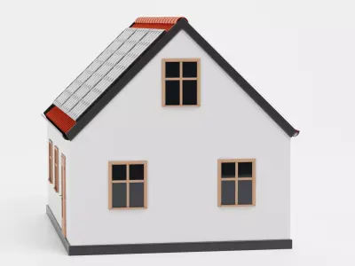 -Solar House V1- 3D model