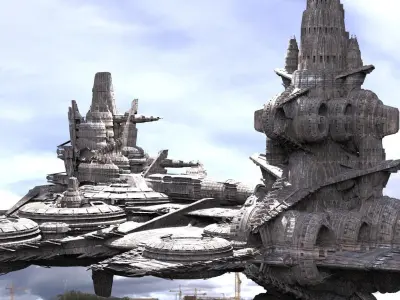 Starship Base Destroyer 3D model