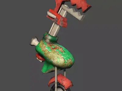 Wheeled Robot Low-poly 3D model by Mimesis3D