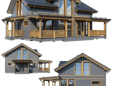 Alpine house Fury 3D model