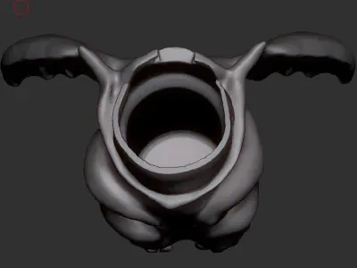 LIGHT FURY POPCORN BUCKET 3D PRINT MODEL 3D print model