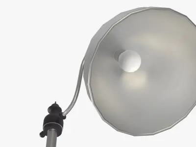 Floor Lamp Low-poly 3D model 12