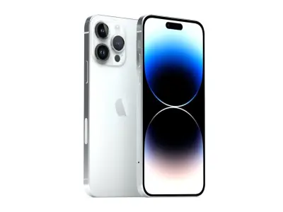 iPhone 14 Pro Max Silver 3D model