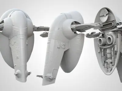 Slave One Spaceship 3D print model