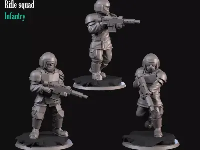 Sci fi Rifle 3D print model