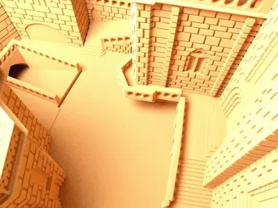 SANCTUARY OF ROCAMADOUR 3D print model