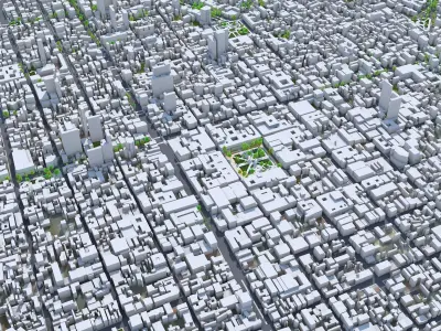 Cochabamba Bolivia 40km AI Low-poly 3D model