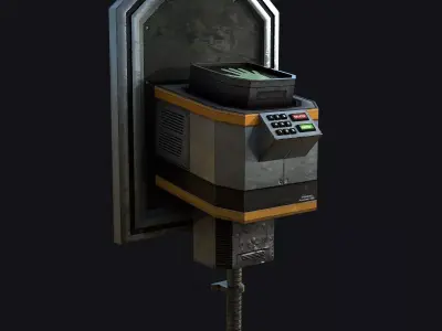 Sci-Fi Hand Lock Low-poly 3D model