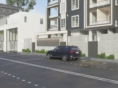 Exterior residential Building   3D model