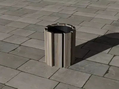 Trash can Free 3D model