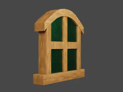 Fairy Tale Window Low-poly 3D model