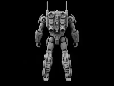 optimus prime high detail rigged sci fi robot 3D model 001 3D model