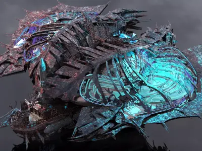 Deep Sea Stealth Ship 1 3D model