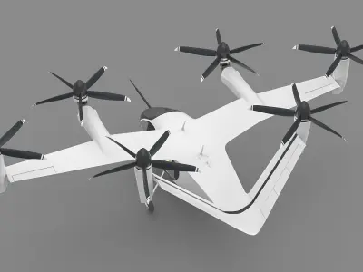  Urban Air Mobility Taxi with Enclosed Cockpit 