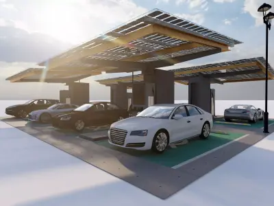 pump station-Electric station 3D model