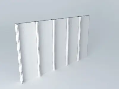 Sheer curtain windows Free 3D model