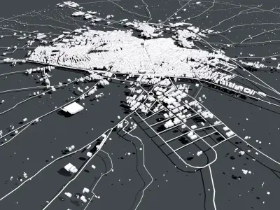 Cityscape Bitonto Italy 3D model