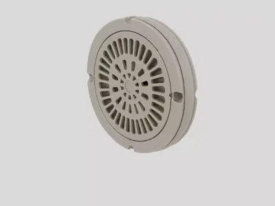 Industrial Factory Floor Drain Grate for 3D print 3D model