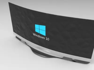 windows oled plus smart tv Free 3D model