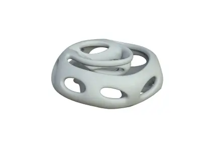 SciFi Cube Object No 65162 Low Poly Shape Low-poly 3D model