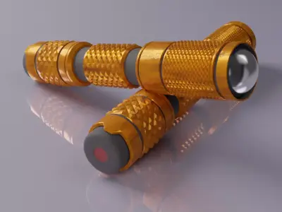 3d model of a flashlight 3D model